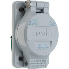 Leviton - Straight Blade Receptacles   Receptacle Type: Single Receptacle    Grade: Industrial - Best Tool & Supply