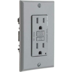 Leviton - GFCI Receptacles Grade: Commercial Color: Gray - Best Tool & Supply