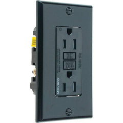 Leviton - GFCI Receptacles Grade: Commercial Color: Black - Best Tool & Supply