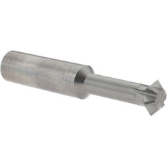 Accupro - 5/8° 5/8" Cut Diam, 0.25" Cut Width, 5/8" Shank, Solid Carbide Double-Angle Cutter - Best Tool & Supply