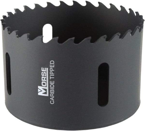 M.K. MORSE - 4-1/8" Diam, 1-15/16" Cutting Depth, Hole Saw - Carbide-Tipped Saw, Toothed Edge - Best Tool & Supply