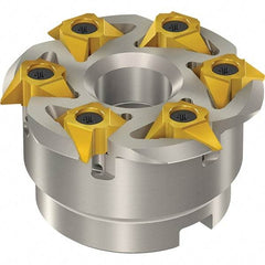 Vargus - 88mm Cut Diam, 300mm Max Hole Depth, 32mm Shank Diam, Internal/External Indexable Thread Mill - Insert Style 5VI, 5/8" Insert Size, 6 Inserts, Toolholder Style TM SC-D, 50mm OAL - Best Tool & Supply