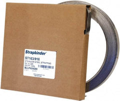 IDEAL TRIDON - Grade 304, Stainless Steel Banding Strap Roll - 5/8" Wide x 0.02" Thick - Best Tool & Supply