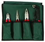 Soft Grip 4 Pc. Set Combination; Long Nose;Water Pump Pliers & Diagonal Cutter - Best Tool & Supply