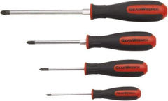 GearWrench - 4 Piece Pozidriv Screwdriver Set - Blade Sizes: Length 18 - Best Tool & Supply