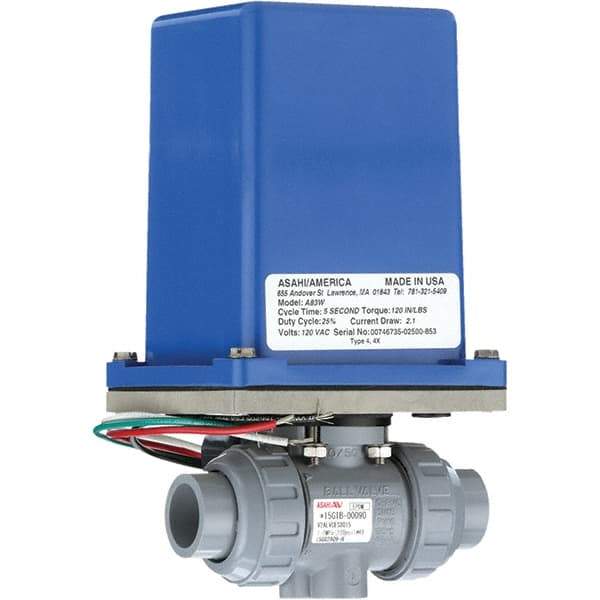 Asahi/America - Actuated Ball Valves   Actuator Type: Electric    Pipe Size: 1 (Inch) - Best Tool & Supply