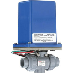 Asahi/America - Actuated Ball Valves   Actuator Type: Electric    Pipe Size: 1-1/2 (Inch) - Best Tool & Supply