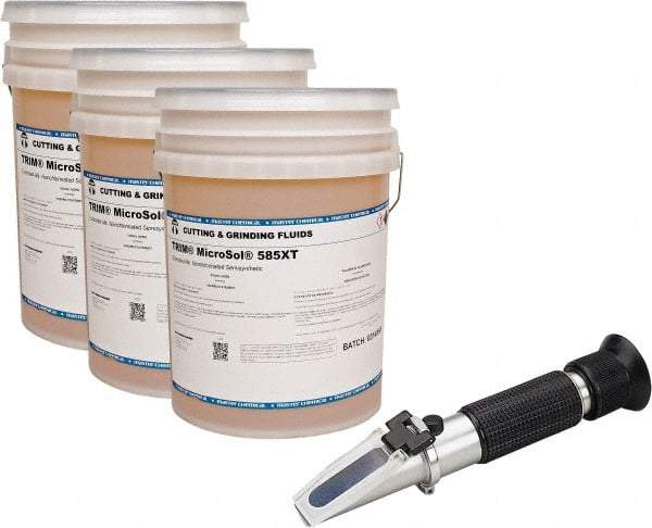 Master Fluid Solutions - Trim MicroSol 585XT, 5 Gal Pail Cutting & Grinding Fluid - Semisynthetic, For Machining - Best Tool & Supply