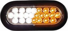 Buyers Products - Quad Flash Rate, Recessed Mount Emergency Strobe Light Assembly - Powered by 12 to 24 Volts, Amber & Clear - Best Tool & Supply