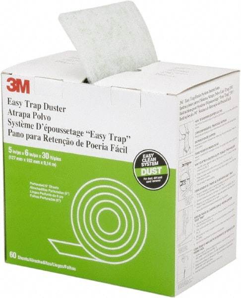 Ability One - 6" Long x 5" Wide Synthetic Duster Cut-to-Length Roll - Snap-On, White - Best Tool & Supply