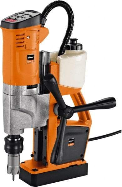 Fein - 1/2" Chuck, 10.25" Travel, Portable Magnetic Drill Press - 260-520 RPM, 12 Amps, 2.5 hp, 1100 Watts, 110-120 Volts, 13' Cord Length - Best Tool & Supply