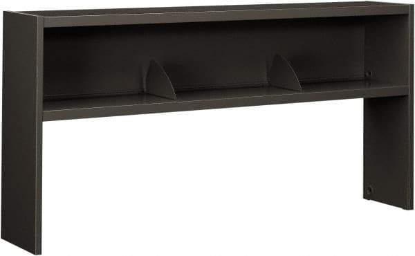 Hon - 1 Shelf, 34-3/4" High x 72" Wide Bookcase - 13-1/2" Deep, High-Pressure Laminate/Steel, Charcoal - Best Tool & Supply