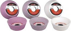 Camel Grinding Wheels - 5" Diam, 1-1/4" Hole Size, 1-3/4" Overall Thickness, 60 Grit, Type 11 Tool & Cutter Grinding Wheel - Medium Grade, Aluminum Oxide, K Hardness, Vitrified Bond - Best Tool & Supply