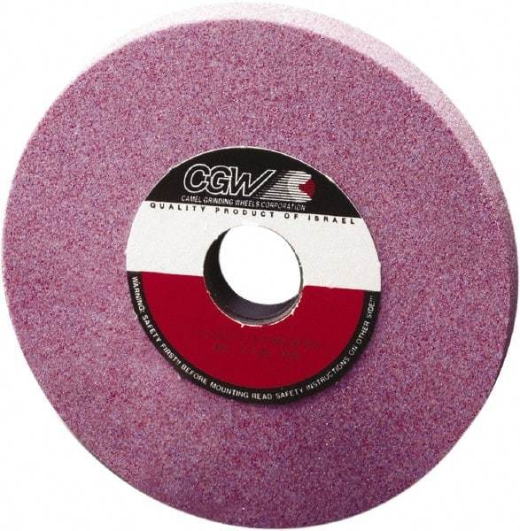 Camel Grinding Wheels - 12" Diam x 5" Hole x 1-1/2" Thick, J Hardness, 60 Grit Surface Grinding Wheel - Ceramic, Type 5, Medium Grade, Vitrified Bond, One-Side Recess - Best Tool & Supply