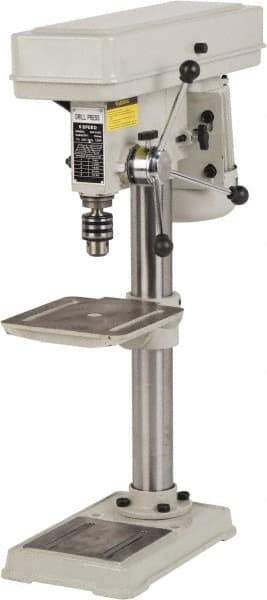 Enco - 254mm Swing, Step Pulley Drill Press - 5 Speed, 1/2 hp, Single Phase - Best Tool & Supply