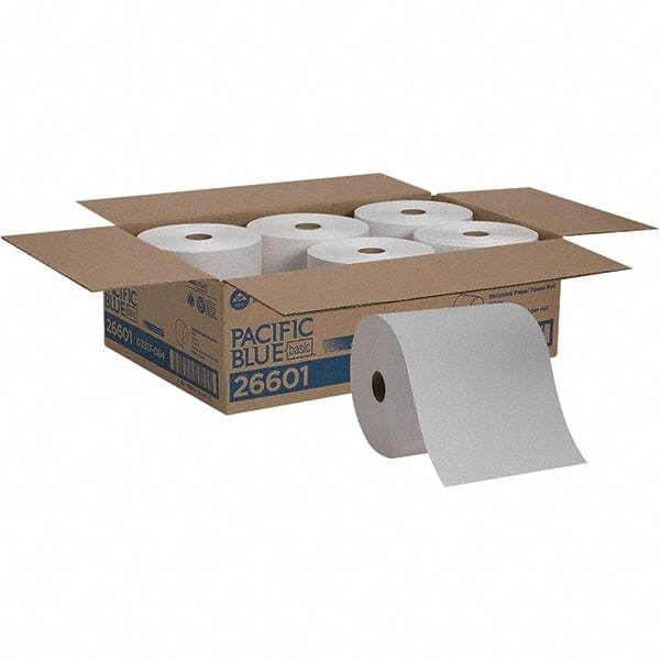 Georgia Pacific - Hard Roll of 1 Ply White Paper Towels - 7-7/8" Wide, 800' Roll Length - Best Tool & Supply