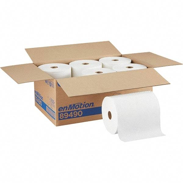 Georgia Pacific - Hard Roll of 1 Ply White Paper Towels - 10" Wide, 800' Roll Length - Best Tool & Supply