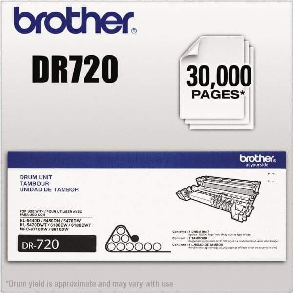 Brother - Black Drum Unit - Use with Brother DCP-8110DN, 8150DN, 8155DN, HL-5440D, 5450DN, 5470DW, 5470DWT, 6180DW, 6180DWT, MFC-8510DN, 8710DW, 8810DW, 8910DW, 8950DW, 8950DWT - Best Tool & Supply