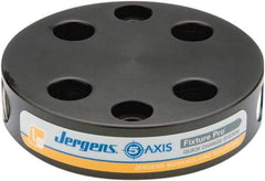 Jergens - Round Aluminum CNC Clamping Pallet - 130mm Diam x 30mm Thick - Best Tool & Supply