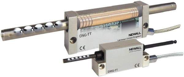 Newall - 48" Max Measuring Range, 5 & 10 µm Resolution, 58" Scale Length, Inductive DRO Linear Scale - 10 µm Accuracy, IP67, 11-1/2' Cable Length, Series DSG-TT - Best Tool & Supply