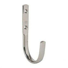 Sugatsune - 5/8" Wide x 4-3/4" High x 15/64" Thick, Wall Hook - 2-11/16" Projection, Polished - Best Tool & Supply