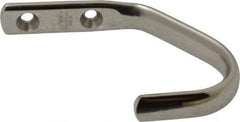 Sugatsune - 15/32" Wide x 2-29/32" High x 13/64" Thick, Wall Hook - 1-31/32" Projection, Polished - Best Tool & Supply