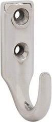 Sugatsune - 15/32" Wide x 1-9/16" High x 5/32" Thick, Wall Hook - 1-1/32" Projection, Polished - Best Tool & Supply