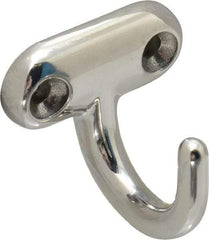 Sugatsune - 1-27/64" Wide x 1-5/16" High x 7/32" Thick, Wall Hook - 1-1/4" Projection, Polished - Best Tool & Supply