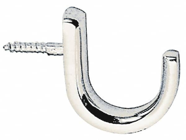 Sugatsune - Coat & Hat Hooks; Type: Coat & Hat Hook ; Projection: 7/8 (Inch); Width (Inch): 11/32 ; Height (Inch): 1-7/16 ; Finish/Coating: Polished ; Thickness: 5/32 (Inch) - Exact Industrial Supply