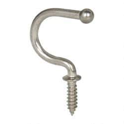 Sugatsune - 25/32" High x 7/64" Thick, Coat & Hat Hooks - 7/8" Projection, Polished - Best Tool & Supply