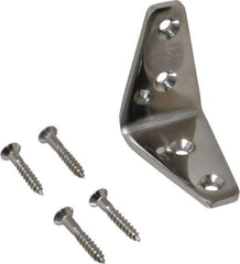 Sugatsune - 1-5/8" Long x 1" Wide, 18-8 Stainless Steel, Wide Corner Brackets - Best Tool & Supply