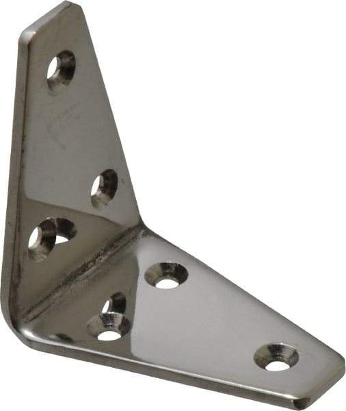 Sugatsune - 2-3/16" Long x 1-3/8" Wide, 18-8 Stainless Steel, Wide Corner Brackets - Best Tool & Supply