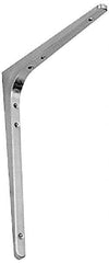 Sugatsune - 78 Lb Capacity, Satin Stainless Steel Coated, Shelf Bracket - 9-7/16" Long, 11-7/8" Wide - Best Tool & Supply