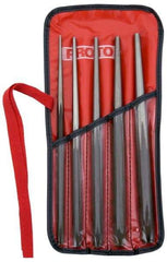 Proto - 5 Piece, 1/8 to 5/16", Drift Punch Set - Hex Shank, Comes in Pouch - Best Tool & Supply