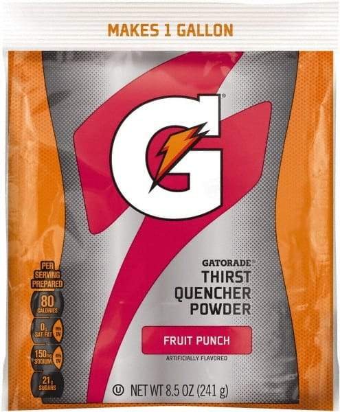 Gatorade - 8.5 oz Pack Fruit Punch Activity Drink - Powdered, Yields 1 Gal - Best Tool & Supply