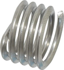 Heli-Coil - 3/8-16 UNC, 3/8" OAL, Free Running Helical Insert - 4-3/8 Free Coils, Tanged, Stainless Steel, 1D Insert Length - Best Tool & Supply