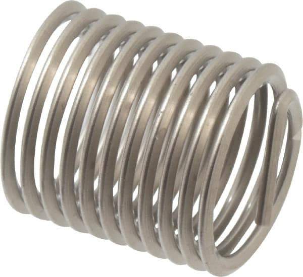 Heli-Coil - 3/8-24 UNF, 0.562" OAL, Free Running Helical Insert - 11 Free Coils, Tanged, Stainless Steel, 1-1/2D Insert Length - Best Tool & Supply