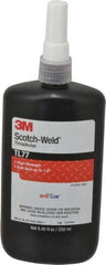 3M - 250 mL, Red, High Strength Liquid Threadlocker - Series TL77, 24 hr Full Cure Time, Hand Tool, Heat Removal - Best Tool & Supply