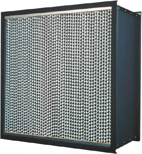 Made in USA - 23-3/8" High x 11-3/8" Wide 11-1/2" Deep, 99.99% Capture Efficiency, HEPA Air Filter - Best Tool & Supply