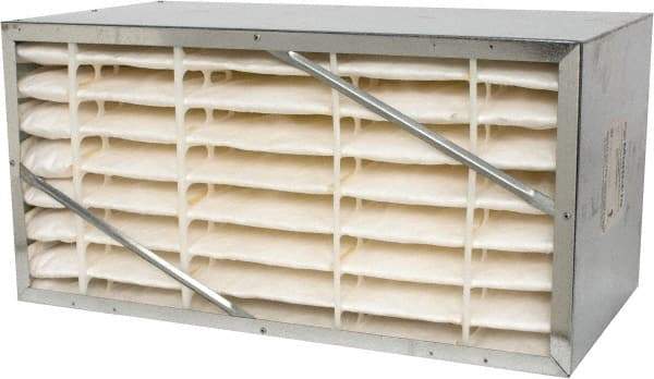 Value Collection - 12" Noml Height x 24" Noml Width x 12" Noml Depth, 65% Capture Efficiency, Rigid Box Air Filter - MERV 11, Synthetic Polypropylene, Integrated Corrosion-Resistant Steel Frame, 1,000 CFM - Best Tool & Supply