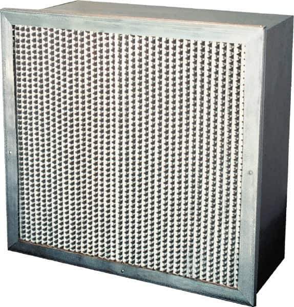 PrecisionAire - 24" Noml Height x 24" Noml Width x 12" Noml Depth, 65% Capture Efficiency, Rigid Box Air Filter - MERV 11, Synthetic Polypropylene, Integrated Corrosion-Resistant Steel Frame, 2,000 CFM, For Precisionaire Type 9 Holding Frame - Best Tool & Supply