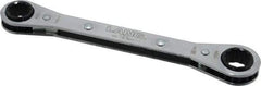 Lang - 1/2" x 9/16" 12 Point Ratcheting Box Wrench - Double End, 6-7/8" OAL, Steel - Best Tool & Supply