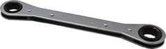 Lang - 5/8" x 11/16" 12 Point Ratcheting Box Wrench - Double End, 8-1/8" OAL, Steel - Best Tool & Supply