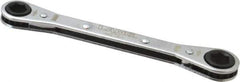 Lang - 9mm x 10mm 6 Point Ratcheting Box Wrench - Double End, 5-1/2" OAL, Steel - Best Tool & Supply