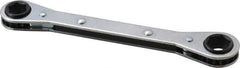 Lang - 12mm x 14mm 6 Point Ratcheting Box Wrench - Double End, 6-7/8" OAL, Steel - Best Tool & Supply