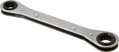 Lang - 15mm x 17mm 12 Point Ratcheting Box Wrench - Double End, 8-1/8" OAL, Steel - Best Tool & Supply