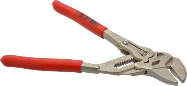 Knipex - 7" OAL, Pipe Wrench Tongue & Groove Pliers - Smooth Smooth Jaws, Standard Head - Best Tool & Supply