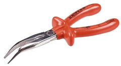 Knipex - 8" Long, 2-11/16" Jaw Length, Long Reach Bent Nose Plier - Side Cutter - Best Tool & Supply