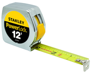 STANLEY® PowerLock® Metal Case Tape Measure 3/4" x 12' - Best Tool & Supply