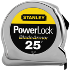 STANLEY® PowerLock® Tape Measure with BladeArmor® Coating 1" x 25' - Best Tool & Supply